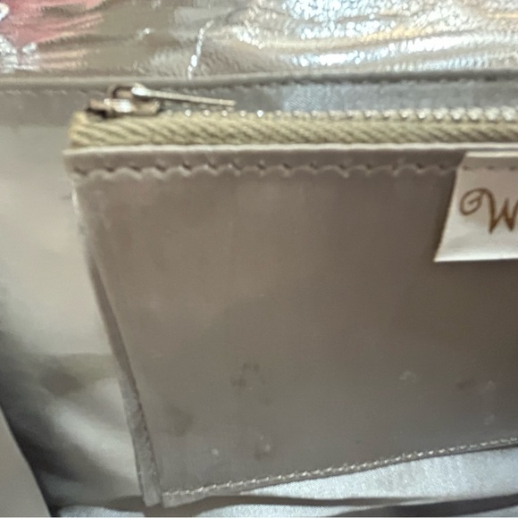 Vintage Walborg of Hong Kong gold and silver python print bag. - Picture 5 of 6